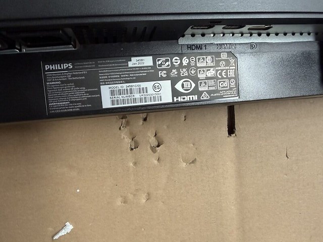 Monitor, philips, 345b1c/00 - afbeelding 5 van  6