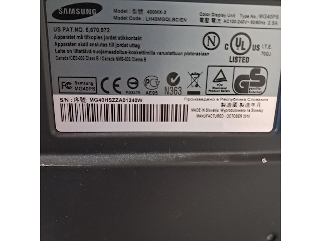 Monitor, samsung, 400mx-2 - afbeelding 9 van  12