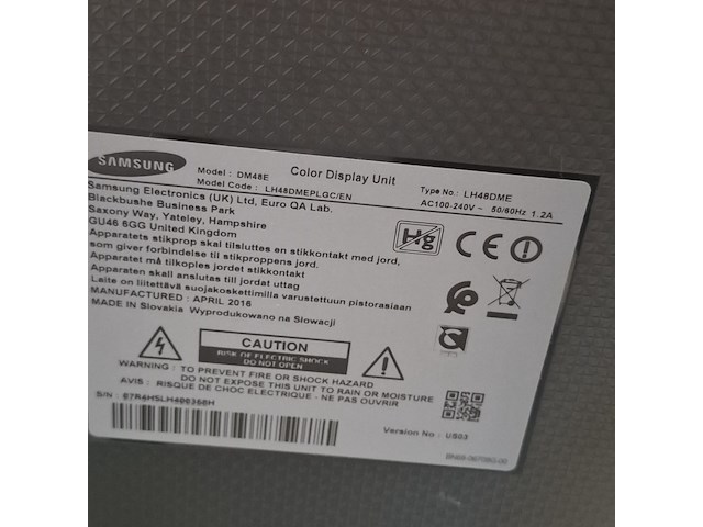 Monitor, samsung, dm48e, 2016 - afbeelding 5 van  12