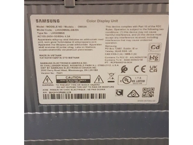 Monitor, samsung, om55n - afbeelding 4 van  8