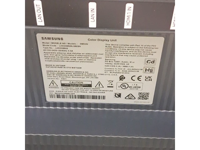Monitor, samsung, om55n - afbeelding 4 van  8