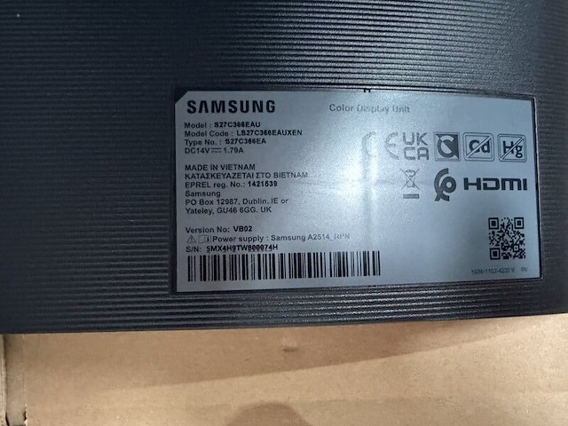 Monitor, samsung, s27c366eau - afbeelding 5 van  7