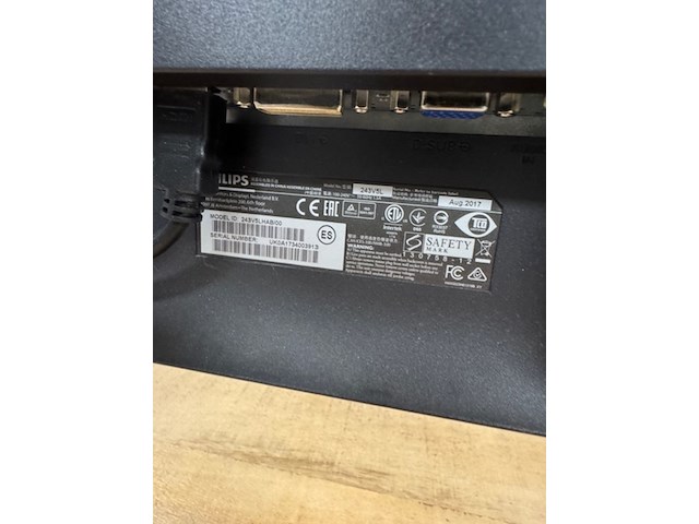 Monitorarm met 2 monitoren philips, 243v, zwart - afbeelding 5 van  6