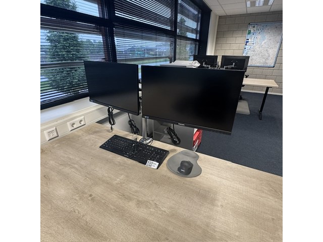 Monitorsteun met 2x monitor, philips, 245b - afbeelding 1 van  3