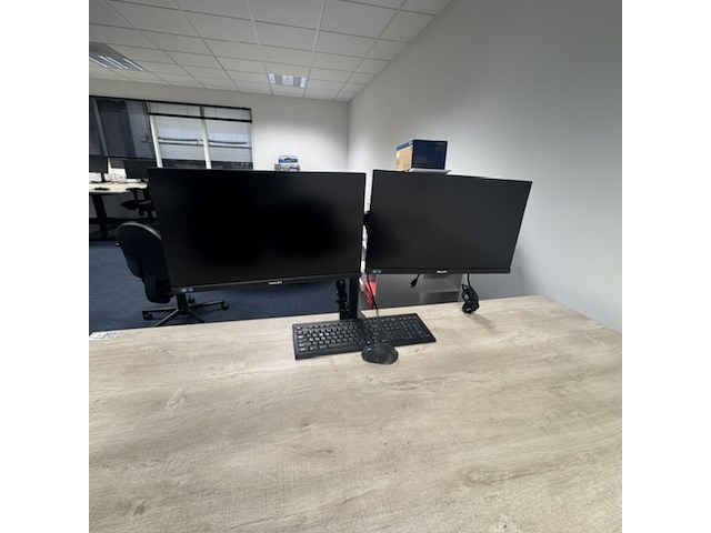 Monitorsteun met 2x monitor, philips, 245b - afbeelding 1 van  3