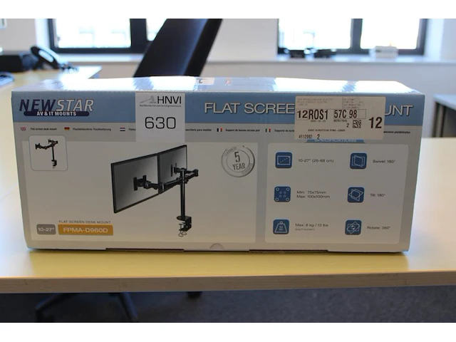 Monitorsteun newstar fpma-d960d - afbeelding 1 van  3