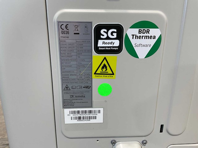 Monobloc mercuria ace mono 2 awhp 12tr - warmtepomp 12kw - afbeelding 5 van  11