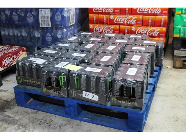 Monster energy 228 blikken tht 1-2027. bod is inclusief 34,20 euro statiegeldwaarde - afbeelding 1 van  2
