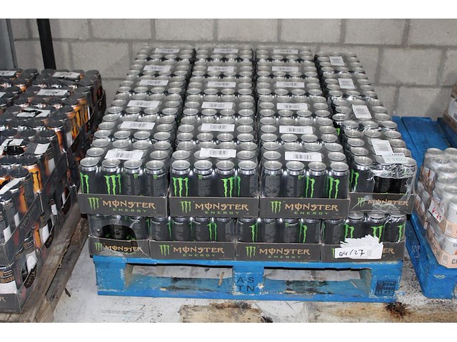 Monster energy 456 blikken met tht 4-2027. bod is inclusief 68,40 euro statiegeldwaarde - afbeelding 1 van  2