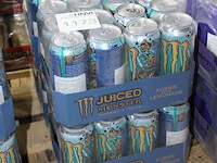 Monster energy aussie lemonade 48 blikken tht 1-2027. bod is inclusief 5,40 euro statiegeldwaarde - afbeelding 2 van  2