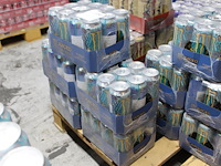 Monster energy aussie lemonade 60 blikken tht 1-2027. bod is inclusief 7,20 euro statiegeldwaarde - afbeelding 1 van  2