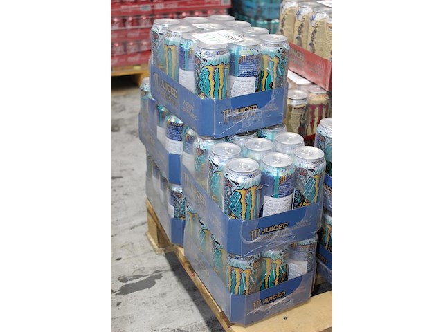 Monster energy aussie lemonade 60 blikken tht 1-2027. bod is inclusief 7,20 euro statiegeldwaarde - afbeelding 2 van  2