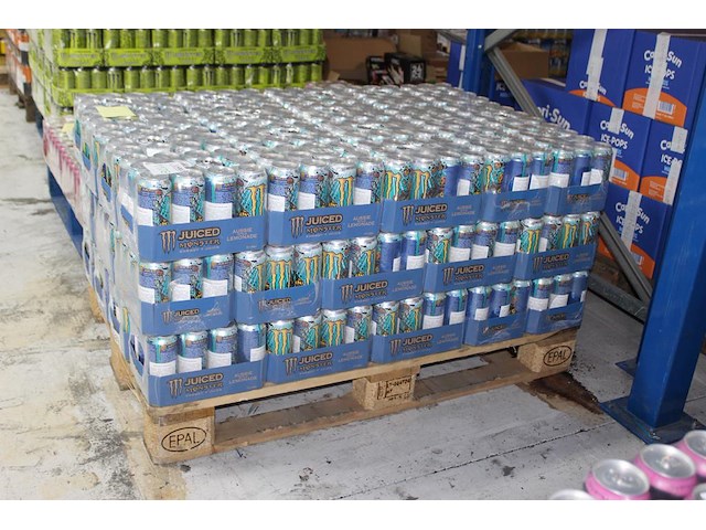 Monster energy aussie lemonade 648 blikken tht 1-2027. bod is inclusief 97,20 euro statiegeldwaarde - afbeelding 2 van  2