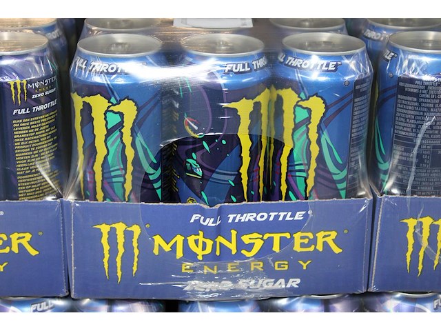 Monster energy full trottle 1368 blikken tht 4-2027. bod is inclusief 205,20 euro statiegeldwaarde - afbeelding 2 van  2