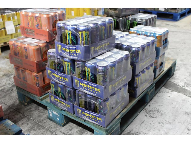 Monster energy full trottle 60 blikken tht 4-2027. bod is inclusief 9 euro statiegeldwaarde - afbeelding 1 van  2