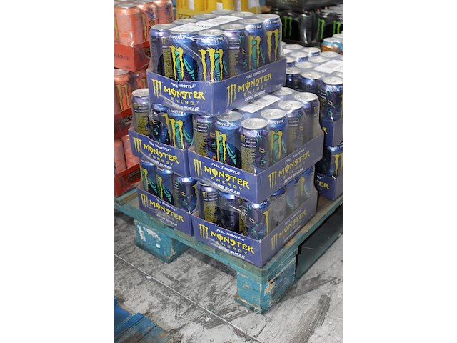 Monster energy full trottle 60 blikken tht 4-2027. bod is inclusief 9 euro statiegeldwaarde - afbeelding 2 van  2