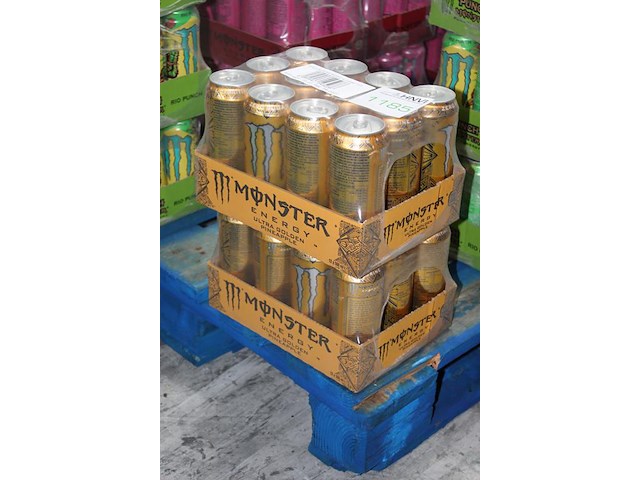 Monster energy golden pineapple 24 blikken tht 6-2027. bod is inclusief 3,60 euro statiegeldwaarde - afbeelding 2 van  2