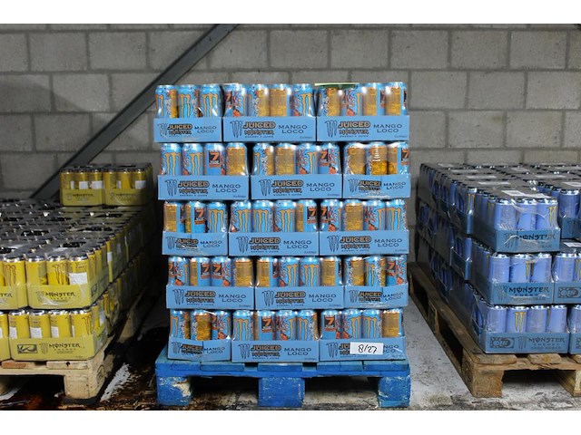 Monster energy mango loco 900 blikken tht 8-2027. bod is inclusief 135,00 euro statiegeldwaarde - afbeelding 1 van  2