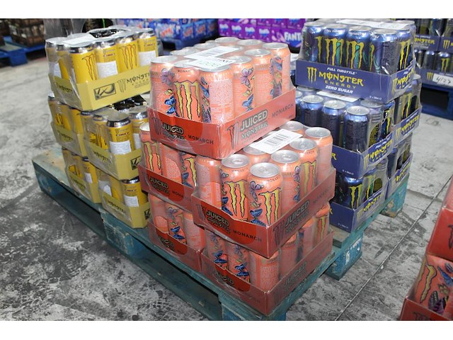 Monster energy monarch 60 blikken tht 3-2027. bod is inclusief 9 euro statiegeldwaarde - afbeelding 1 van  2