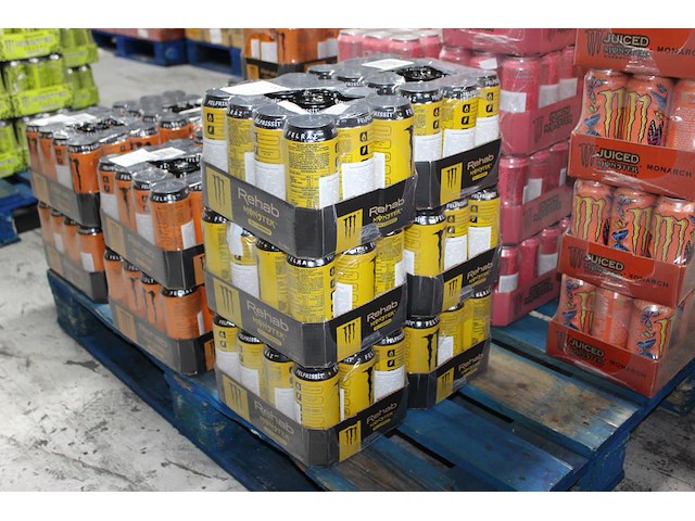 Monster energy rehab 60 blikken tht 1-2027. bod is inclusief 9 euro statiegeldwaarde - afbeelding 1 van  2