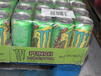 Monster energy rio punch 264 blikken tht 11-2026. bod is inclusief 39,60 euro statiegeldwaarde - afbeelding 2 van  2