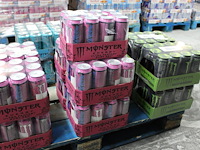 Monster energy ultra fantasy ruby red 60 blikken met tht 5-2027. bod is inclusief 9 euro statiegeldwaarde - afbeelding 1 van  2