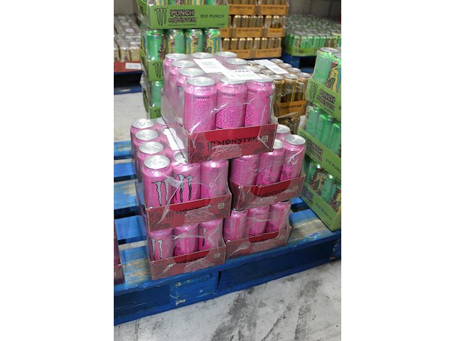 Monster energy ultra rosa 60 blikken tht 4-2027. bod is inclusief 9 euro statiegeldwaarde - afbeelding 2 van  2