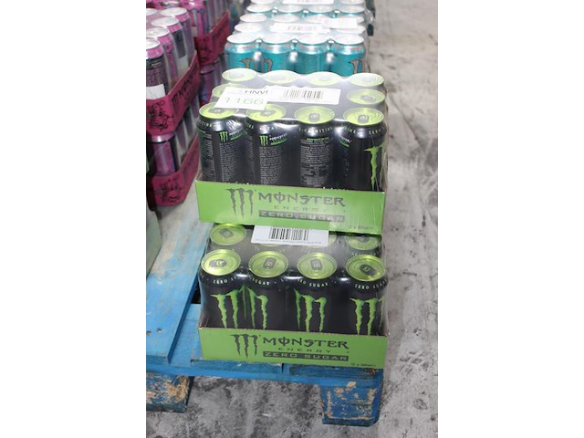 Monster energy zero sugar green 36 blikken tht 7-2027. bod is inclusief 5,40 statiegeldwaarde - afbeelding 2 van  2
