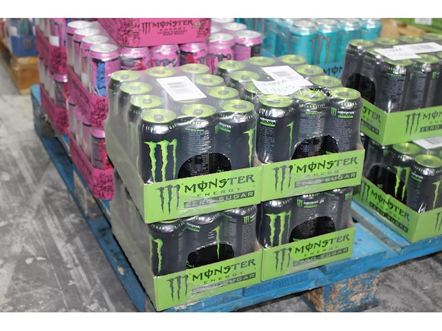 Monster energy zero sugar green 48 blikken tht 7-2027. bod is inclusief 7,20 statiegeldwaarde - afbeelding 1 van  2