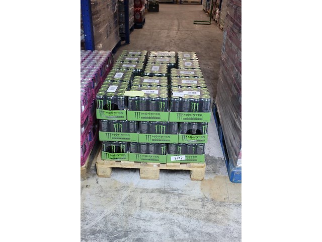 Monster energy zero sugar green 648 blikken tht 7-2027. bod is inclusief 97,20 statiegeldwaarde - afbeelding 2 van  2