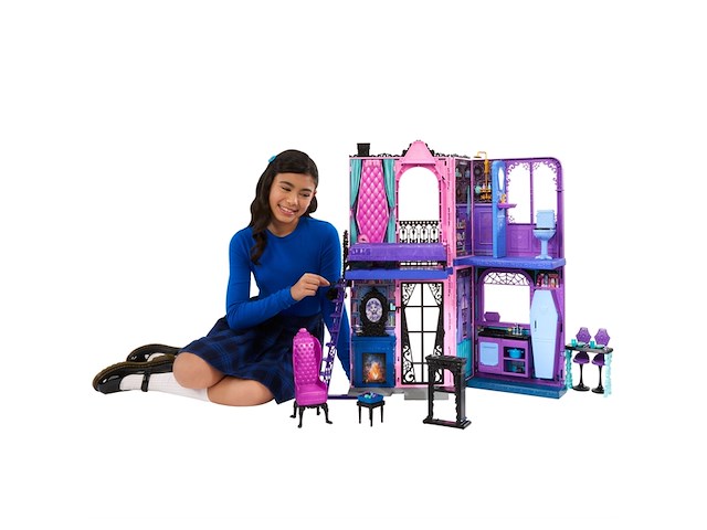Monster high boetique hotel poppenhuis met spookachtige verrassingen - afbeelding 1 van  4