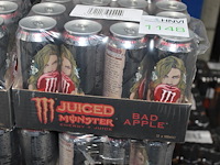 Monster juiced bad apple 1320 blikken met tht 4-2027. bod is inclusief 198 euro statiegeldwaarde - afbeelding 3 van  3