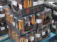 Monster nitro cosmic peach 60 blikken met tht 8-2026. bod is inclusief 9 euro statiegeldwaarde - afbeelding 2 van  2