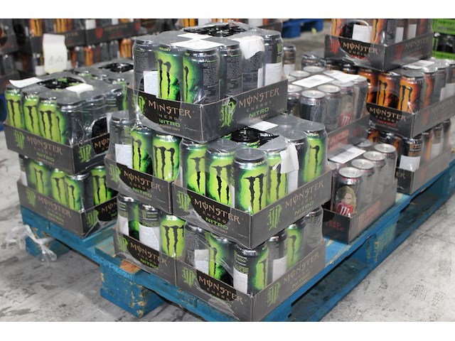 Monster nitro super dry 60 blikken met tht 12-2026. bod is inclusief 9 euro statiegeldwaarde - afbeelding 1 van  2