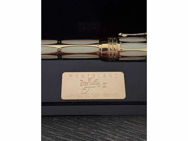 Mont blanc - pope julius ii limited edition 1388/4810 vulpen - afbeelding 10 van  13