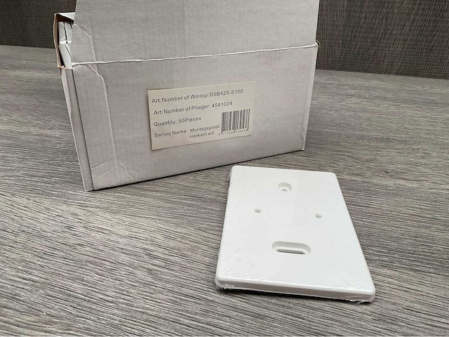 Montageplaat wit (50x) - afbeelding 3 van  3