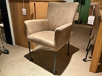 Montano verrijdbare eetkamerstoel (2x) - afbeelding 1 van  9