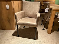 Montano verrijdbare eetkamerstoel (2x) - afbeelding 3 van  9