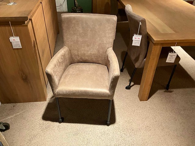 Montano verrijdbare eetkamerstoel (2x) - afbeelding 5 van  9