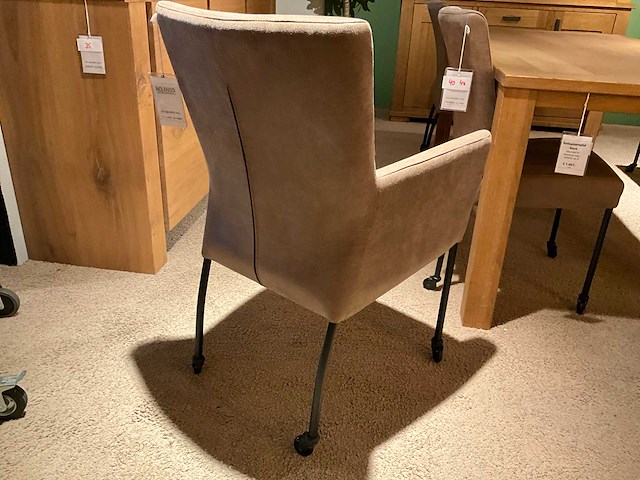 Montano verrijdbare eetkamerstoel (2x) - afbeelding 6 van  9