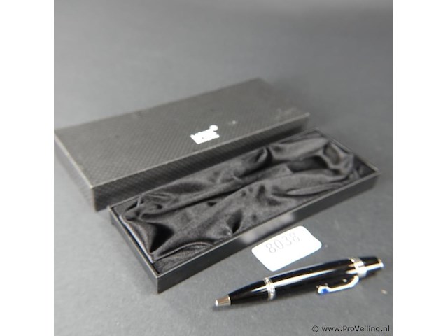 Montblanc bohème blue sapphire rollerball met blauwe steen - afbeelding 1 van  5