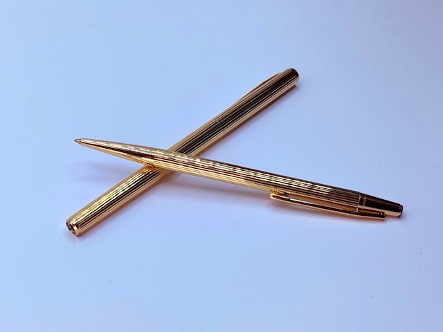 Montblanc noblesse 14kt gouden vulpen/balpen set - afbeelding 2 van  10