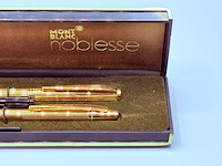 Montblanc noblesse 14kt gouden vulpen/balpen set - afbeelding 1 van  10