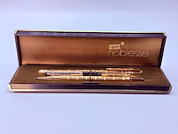 Montblanc noblesse 14kt gouden vulpen/balpen set - afbeelding 4 van  10