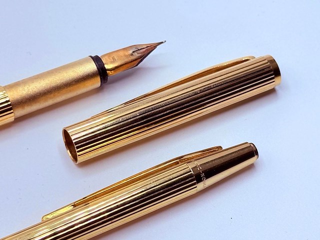 Montblanc noblesse 14kt gouden vulpen/balpen set - afbeelding 8 van  10