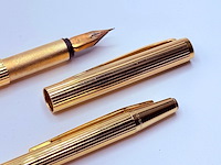 Montblanc noblesse 14kt gouden vulpen/balpen set - afbeelding 8 van  10