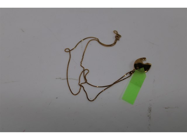 Montebello ketting hoefijzer 925 zilver verguld - afbeelding 1 van  2