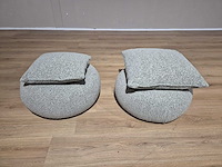 Montel - nieuw - zack - poef - hocker - kussens (4x) - afbeelding 2 van  6