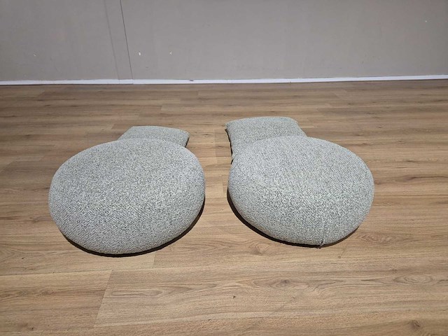 Montel - nieuw - zack - poef - hocker - kussens (4x) - afbeelding 3 van  6