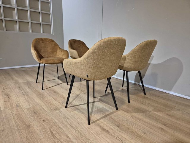 Montel - nora - eetkamerstoelen - nieuw (4x) - afbeelding 1 van  13